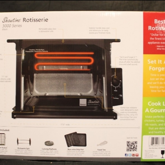 Ronco Showtime Rotisserie 3000 series oven! New in box. - Picture 3 of 5